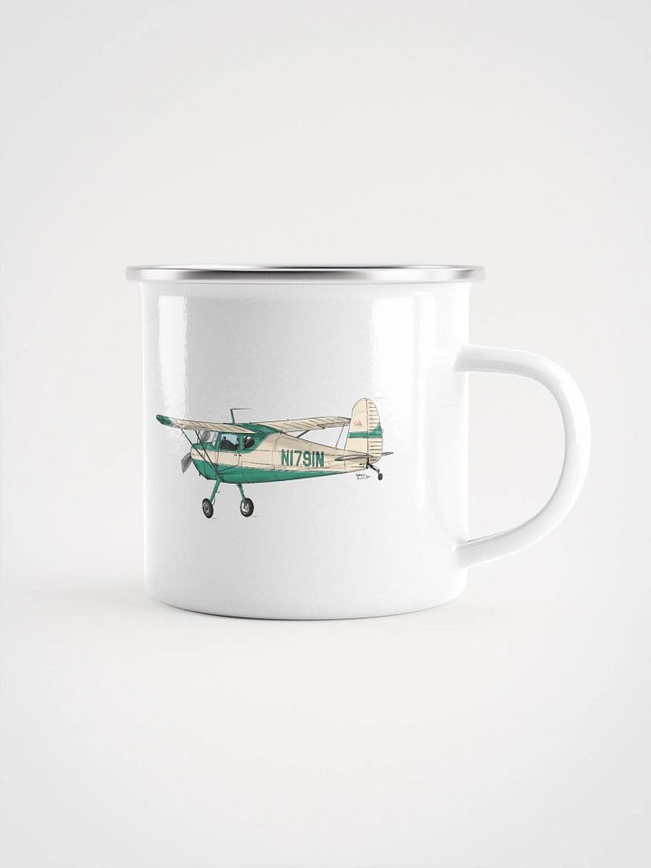Cessna 120 Aviation Art Enamel Mug product image (1)