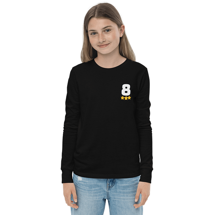 Cosmic Number 8 Youth Long Sleeve T-Shirt product image (1)