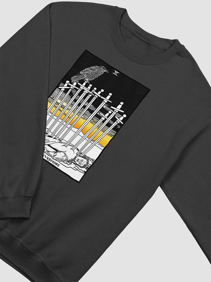 Edgar Allan Poe Ten of Swords Tarot Card Sweatshirt product image (2)