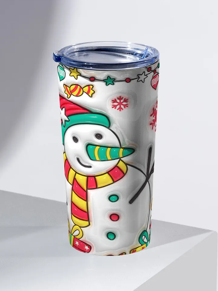 Happy Snowman Stainless Steel Tumbler product image (2)