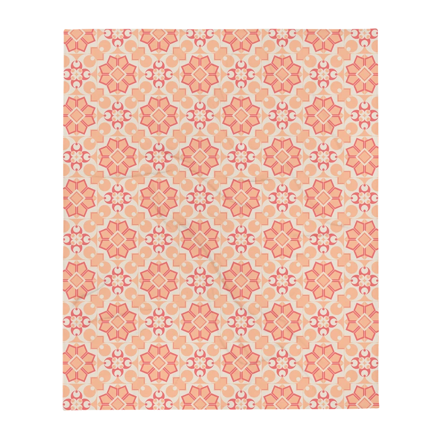 Peach Mosaic Throw Blanket product image (1)