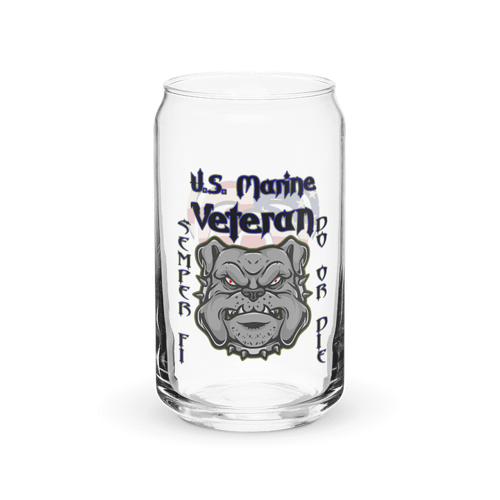 U.S. Marine Veteran Can Glass product image (1)