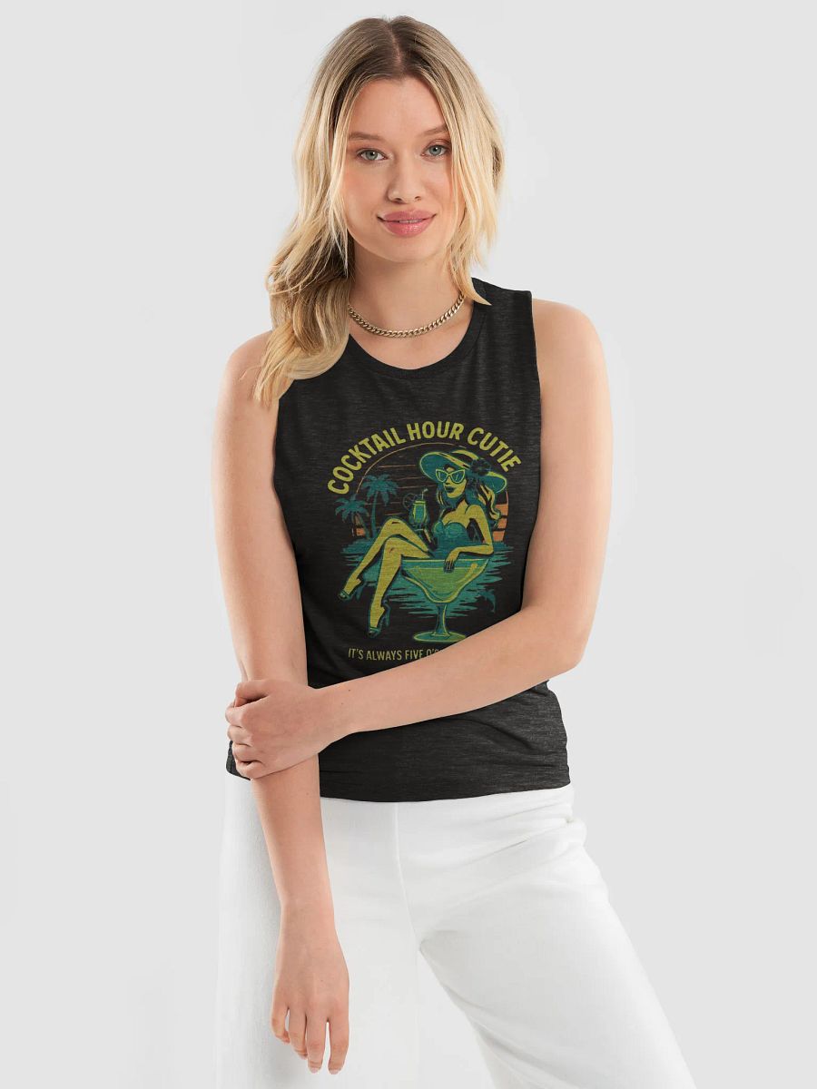 Cocktail Hour Cutie Ladies Ultra-Soft Tank Top product image (4)