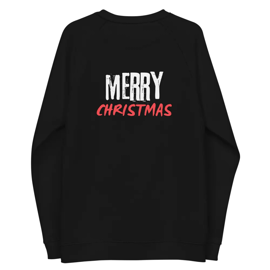 Merry Christmas Organic Comfort Raglan Sweatshirt product image (7)