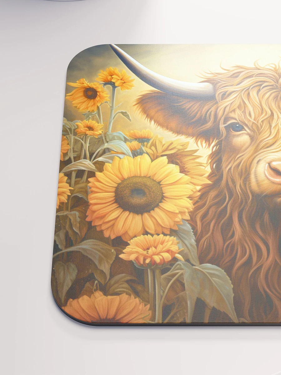 Highland Cow and Sunflowers Mouse Pad product image (6)