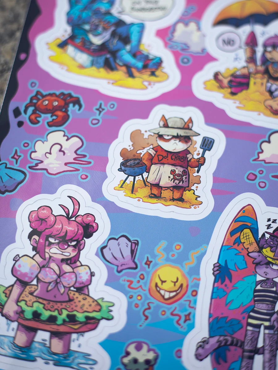 “Encounter at Hells Point Beach” Stickers product image (2)