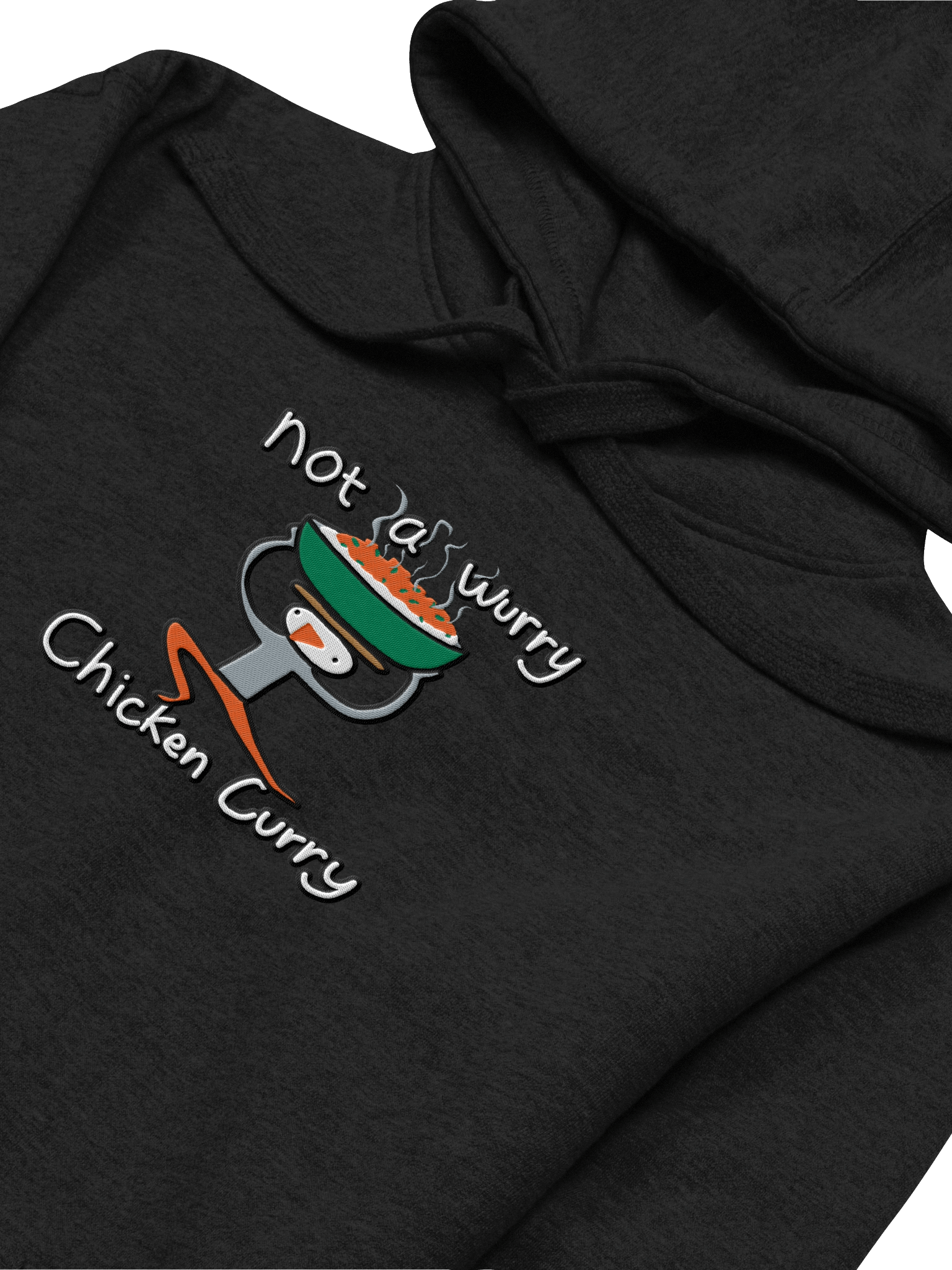 Embroidered Not a Wurry Chicken Curry Premium Hoodie product image (24)