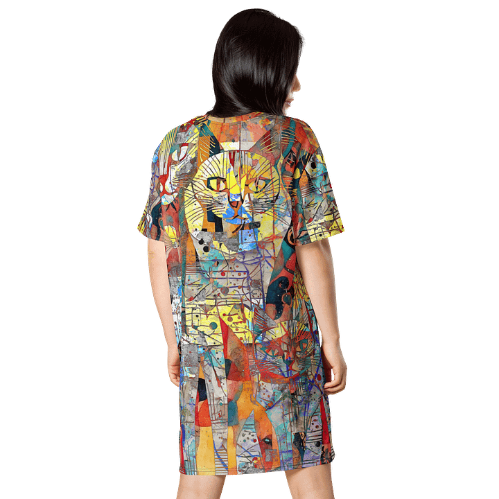 Calico Cats T-Shirt Dress product image (2)