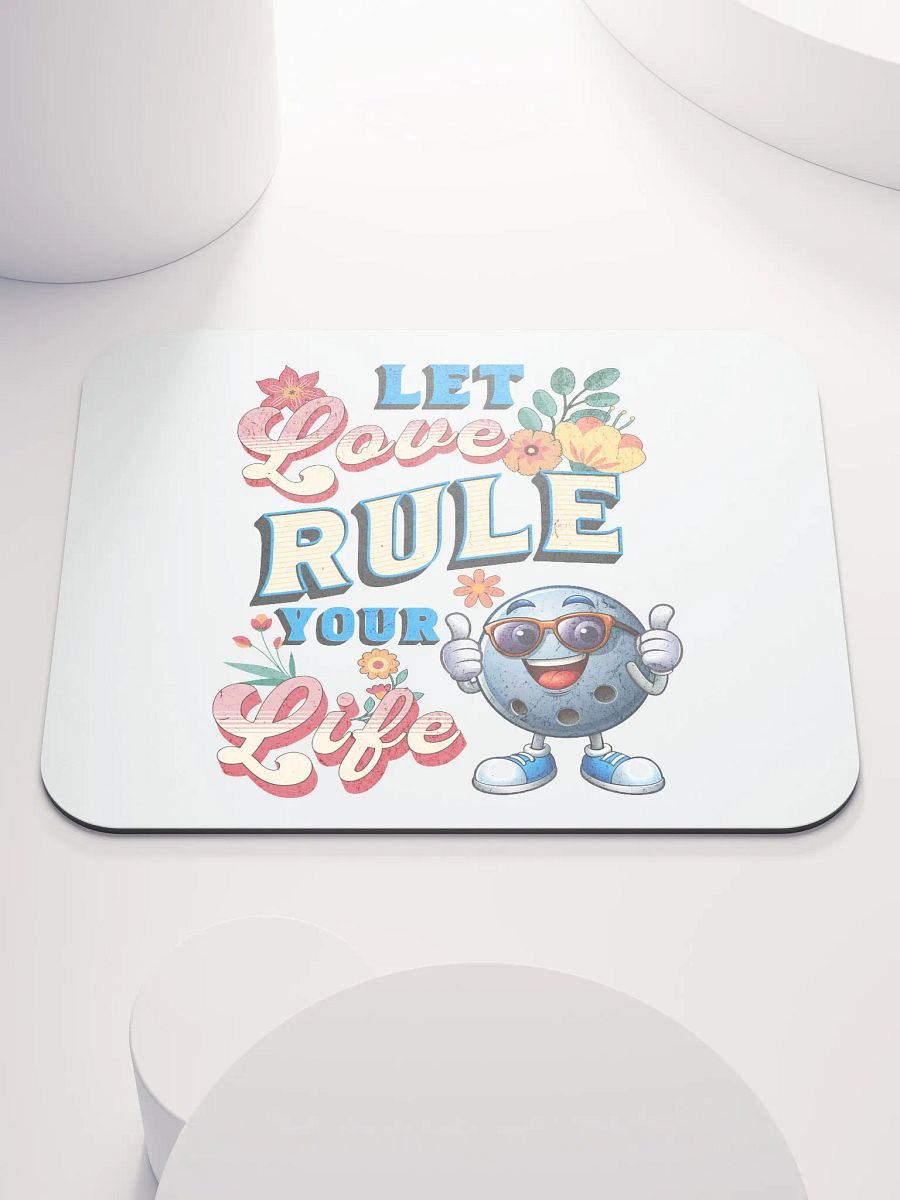 Let Love Rule Your Life Bowling Mouse Pad product image (1)