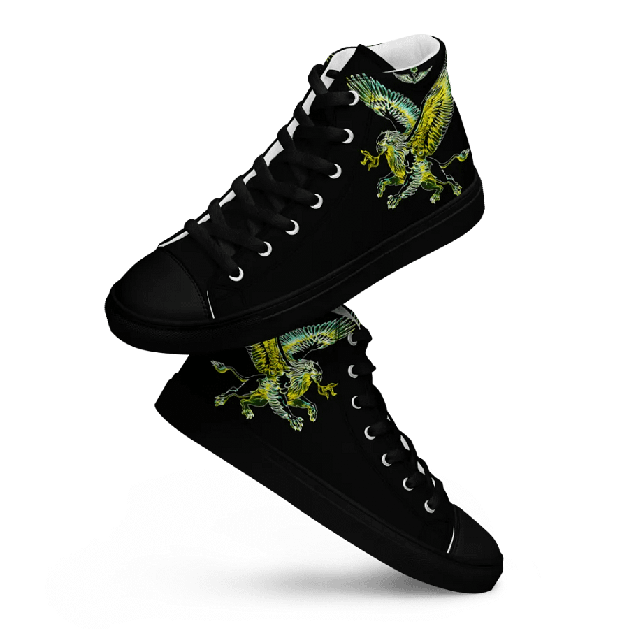 Gripen Flying Green//Griffin/Men's High Top Canvas Shoes by Allcolor product image (9)