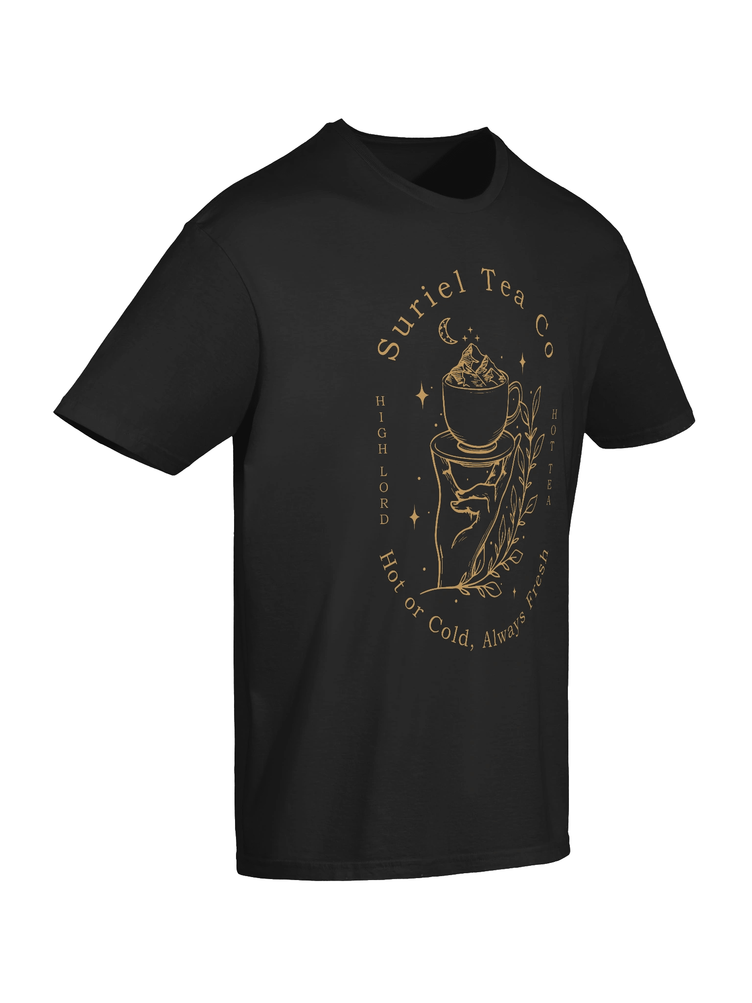 The Suriel Tea Co Suriel Tea Company Spill The Tea Velaris ACOTAR Symbol T-Shirt 1BK1 product image (2)