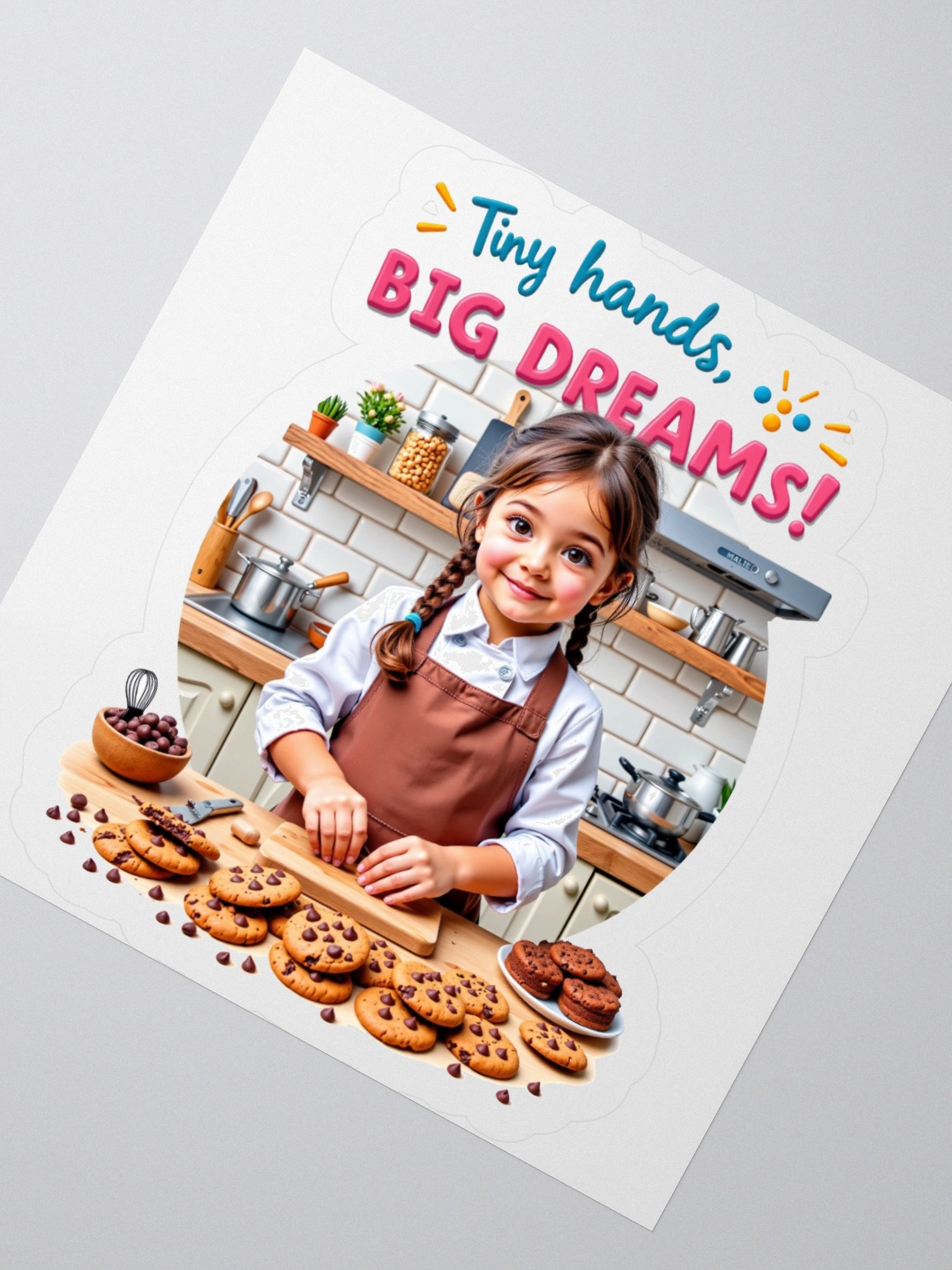 Tiny Hands, Big Dreams Kiss Cut Stickers product image (6)