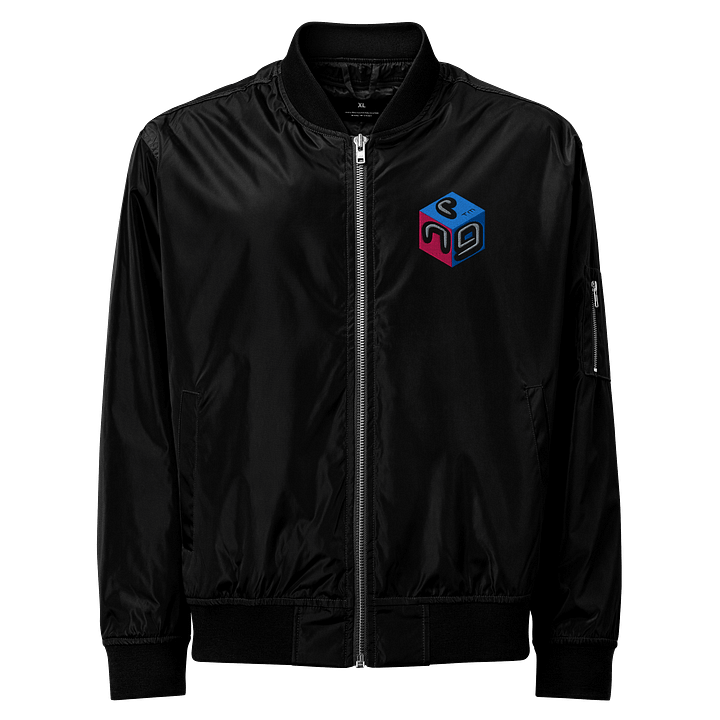 Next Generation Records Premium Recycle Bomber Jacket Cube Logo product image (1)