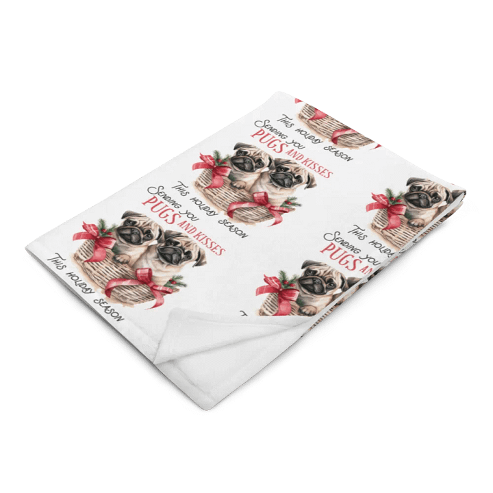Pugs And Kisses Blanket product image (2)