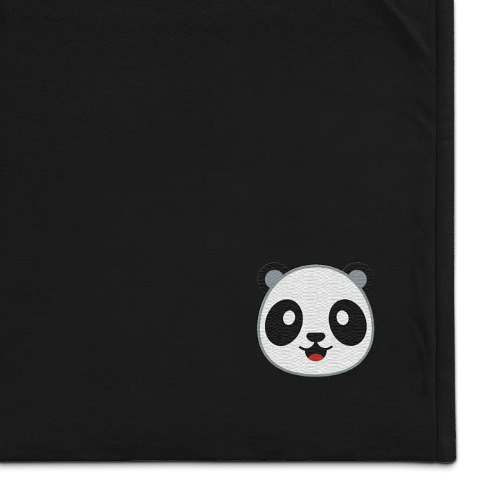Panda Logo Embroidered Premium Sherpa Blanket product image (1)