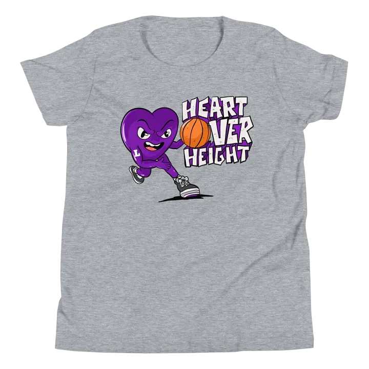 Youth Purple Heart Over Height T-Shirt product image (2)