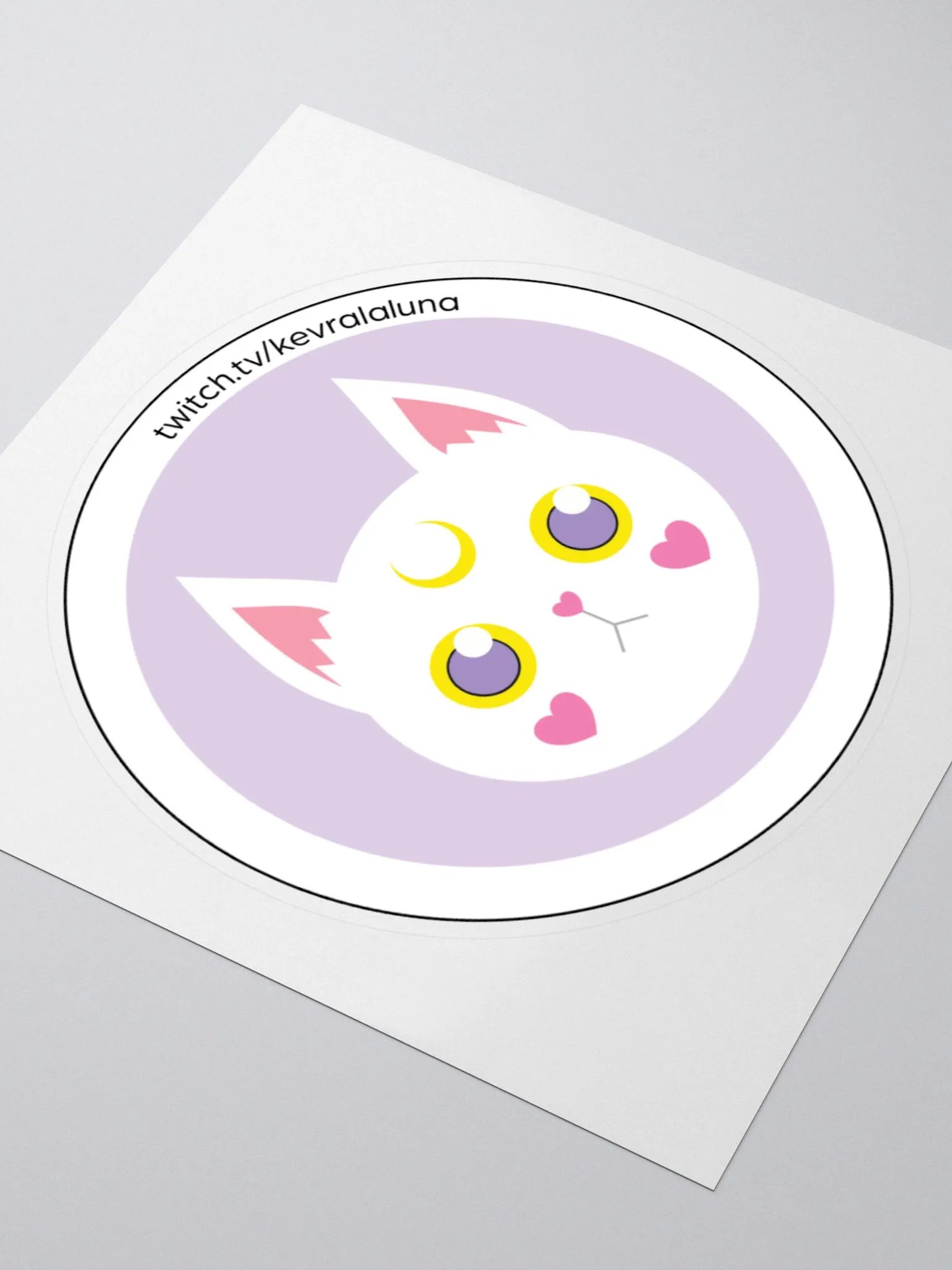 Whitecat Emote Sticker product image (6)