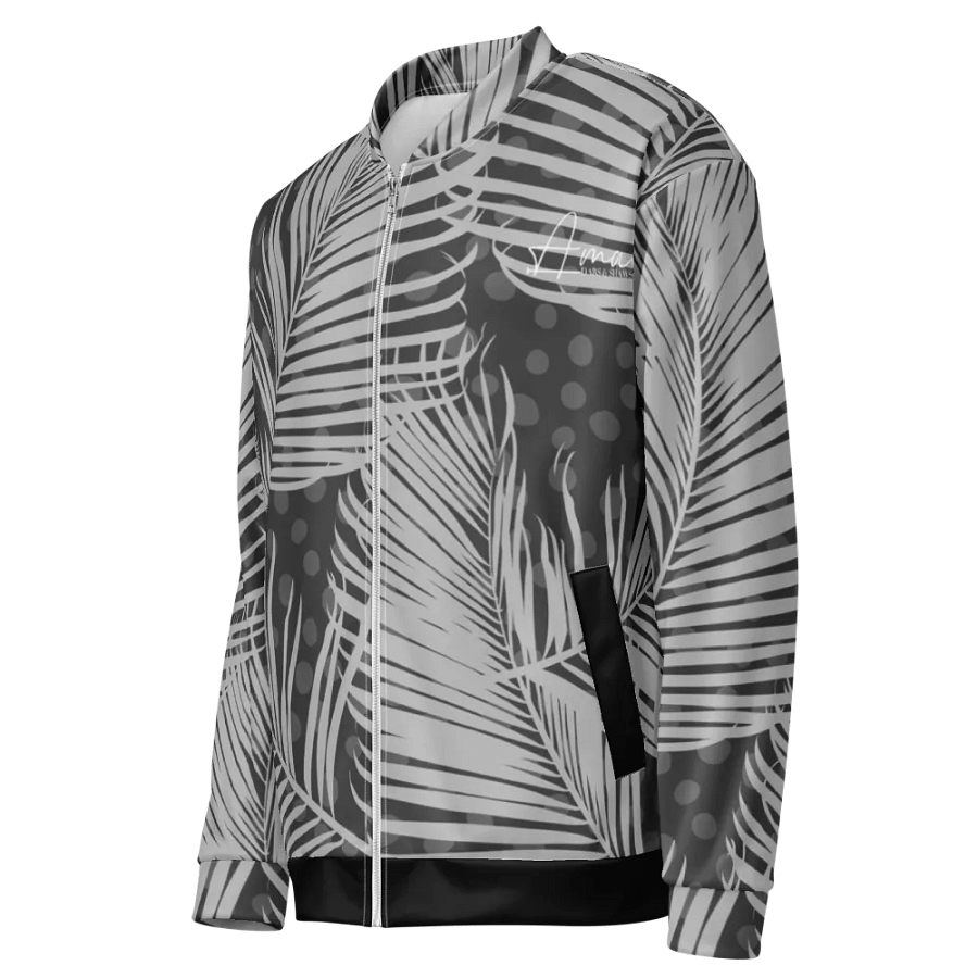 Unisex Amalfi Tropical Feather Dream All-Over Bomber Jacket product image (4)