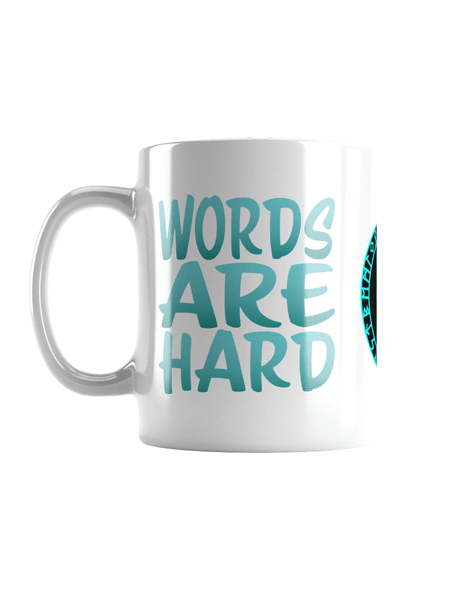 Words Are Hard Glossy Mug product image (16)