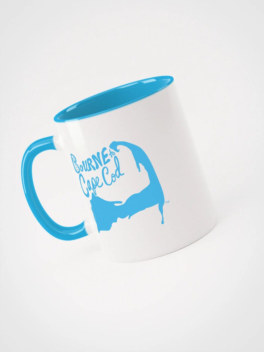 Blue Logo | BOURNE to Cape Cod™ | Ceramic Mug | Coastal Coffee Vibes in 11oz & 15oz product image (3)