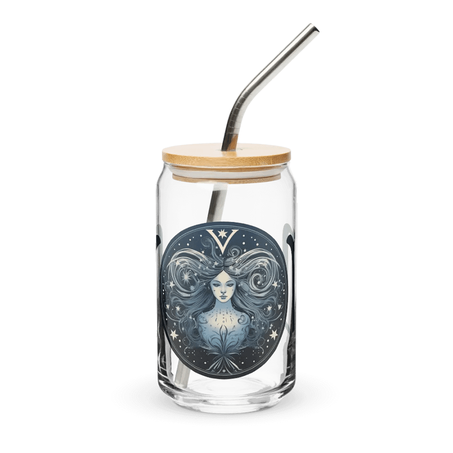 Virgo Zodiac Glass Can Sipper product image (2)