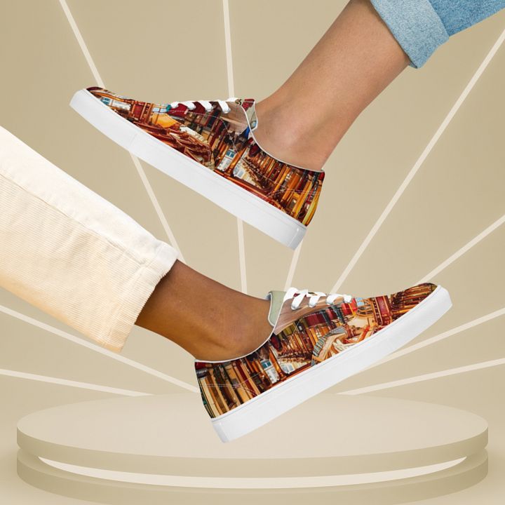 Leadenhall Market London All Over Print Canvas Shoes product image (2)