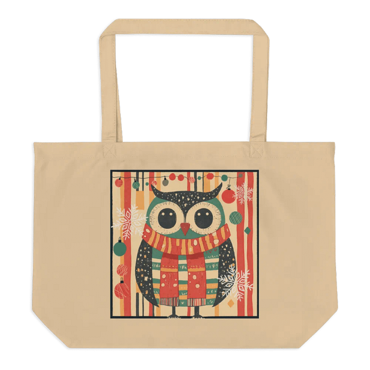 Whimsical Owl Holiday Tote product image (2)
