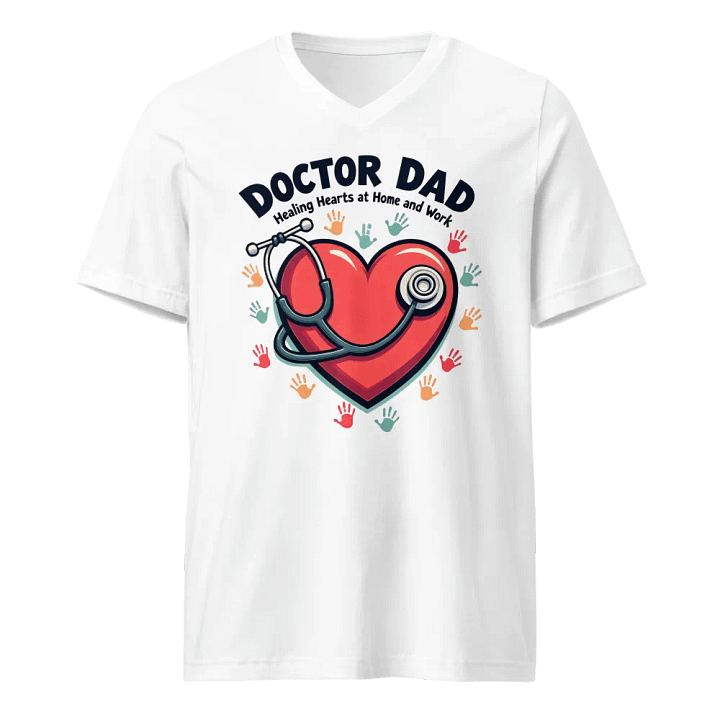 Healing Hearts, Doctor Dad V-Neck Tee product image (1)