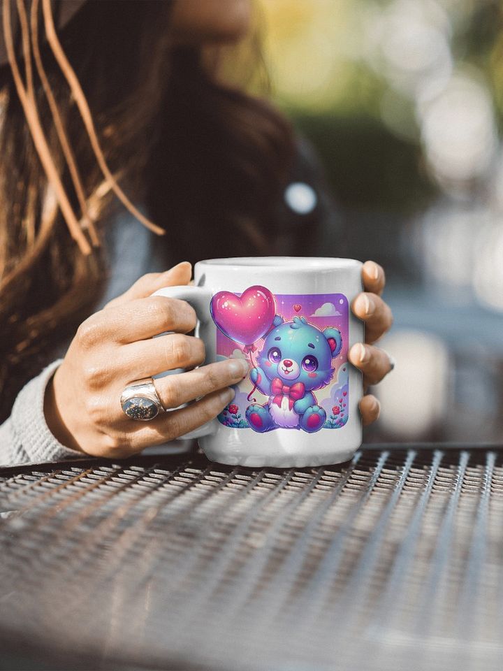 Cute baby Bear with Heart Balloon product image (2)