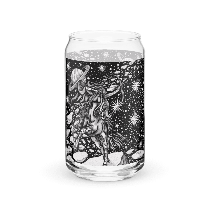 Sagittarius Zodiac Can-Shaped Glass product image (1)
