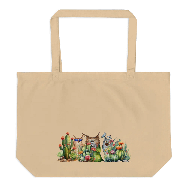 Desert Bloom: A Tale of Resilience Eco Tote Bag (Large) product image (2)