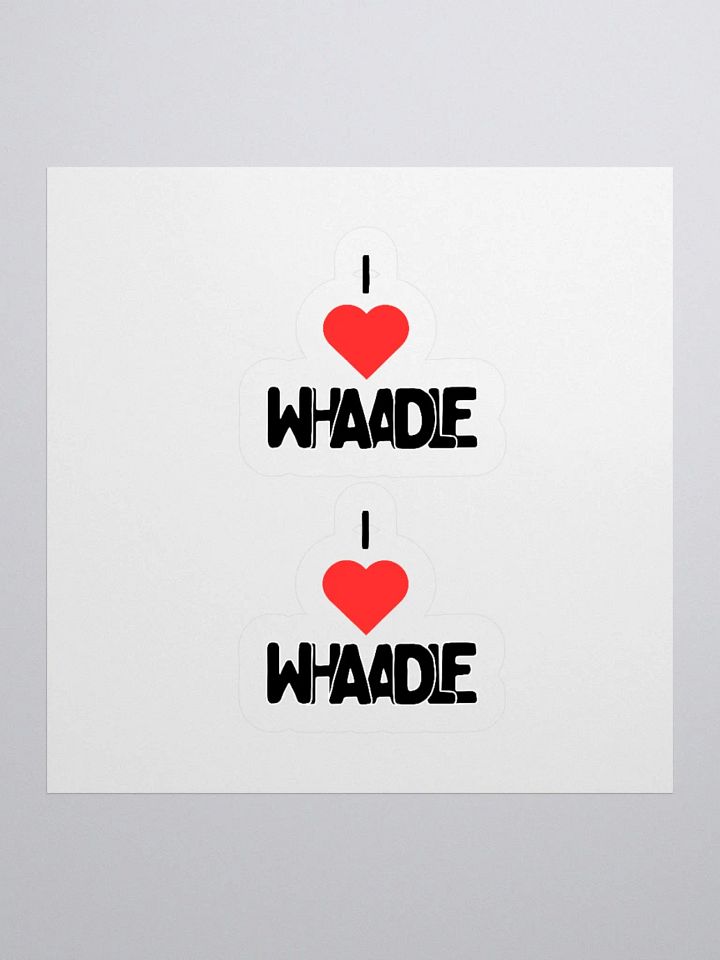 I <3 Whaadle Stickers product image (3)
