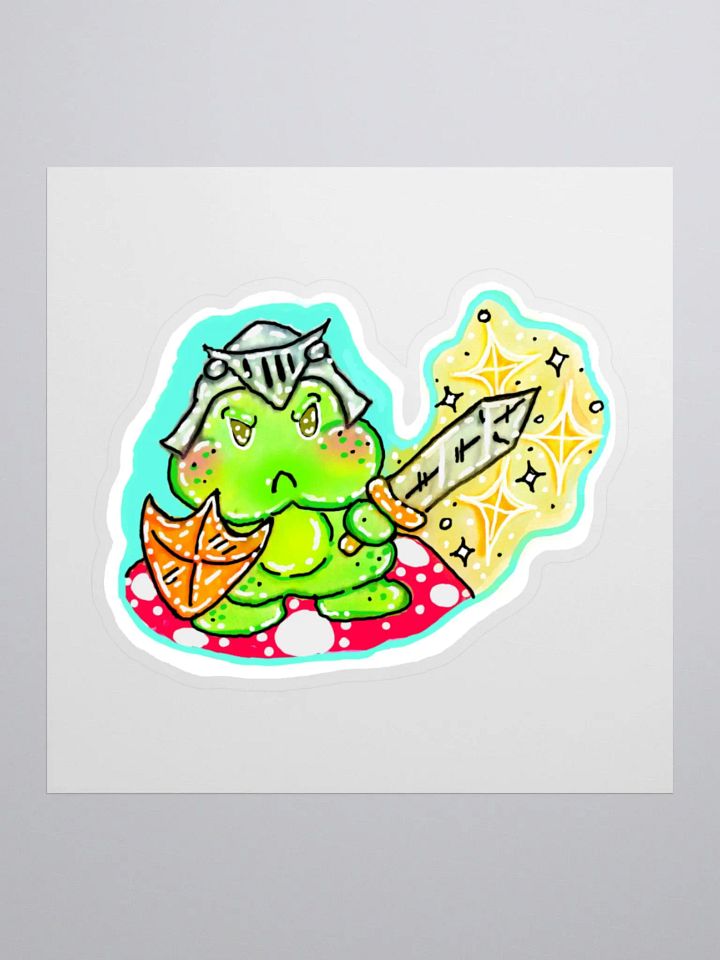 Warrior Frog Kiss cut sticker product image (1)