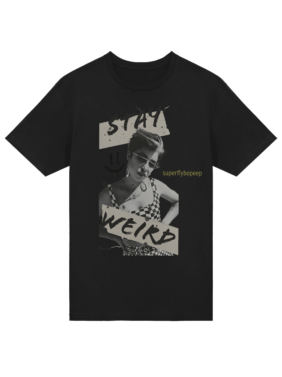 Stay Weird Checkered Chic T-Shirt product image (9)