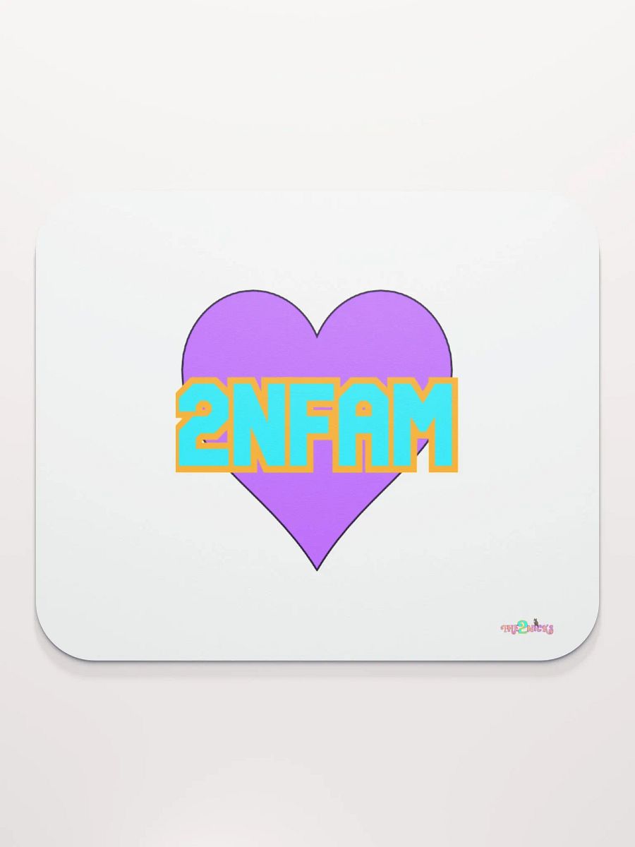 2NFAM Heart Classic Mouse Pad (White) product image (1)