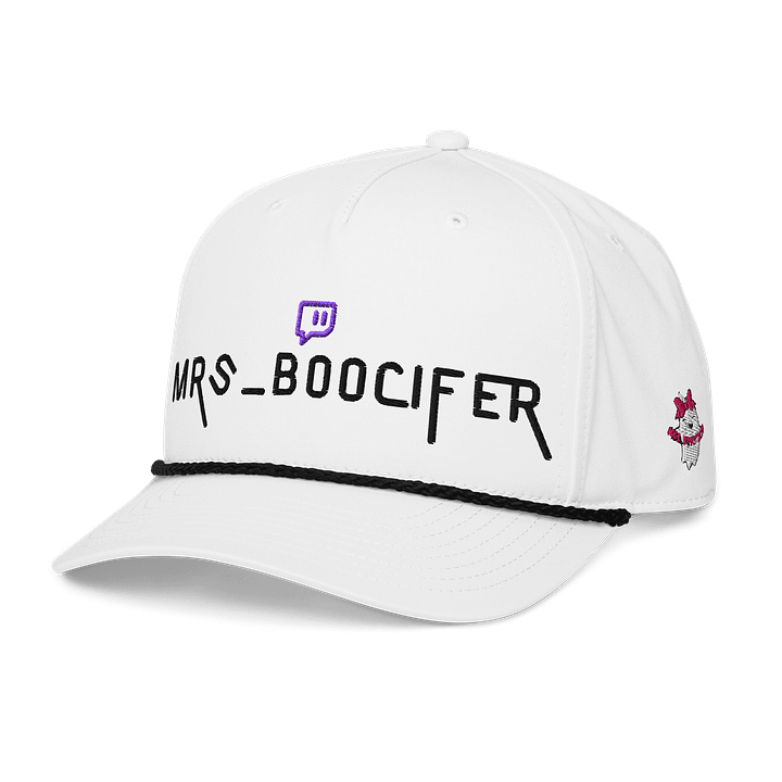 Mrs Boo Golf Hat -White/Black product image (2)