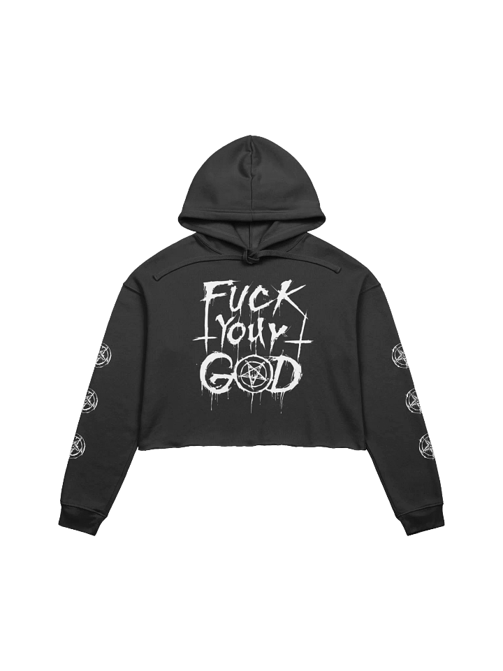 Fuck Your God Cropped Hoodie product image (1)