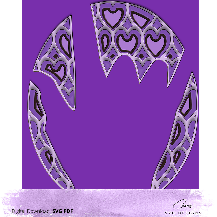 3D 5-Layer 'I Love You' in ASL SVG product image (5)