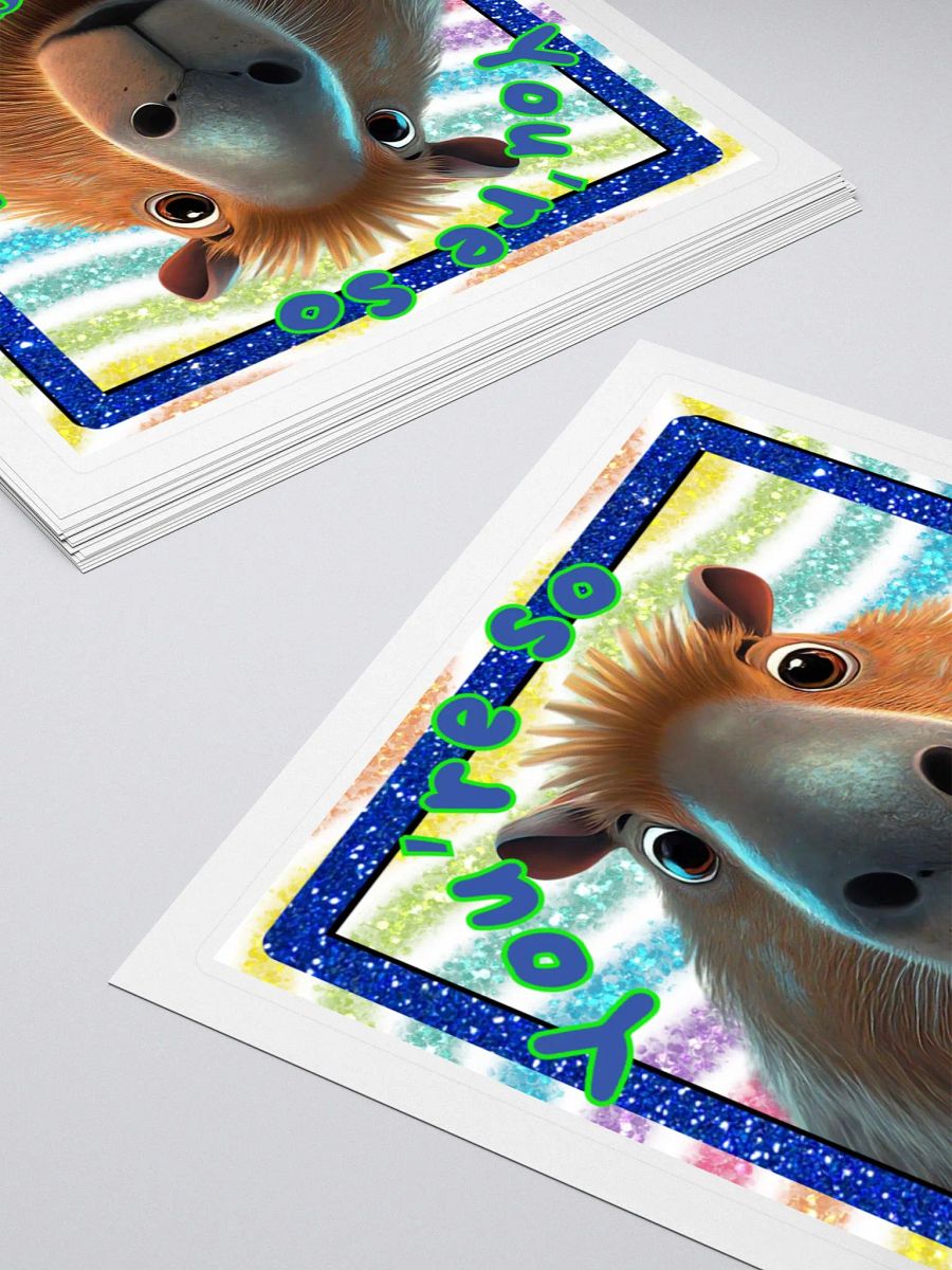You're So Amazing! Capybara Sticker product image (5)