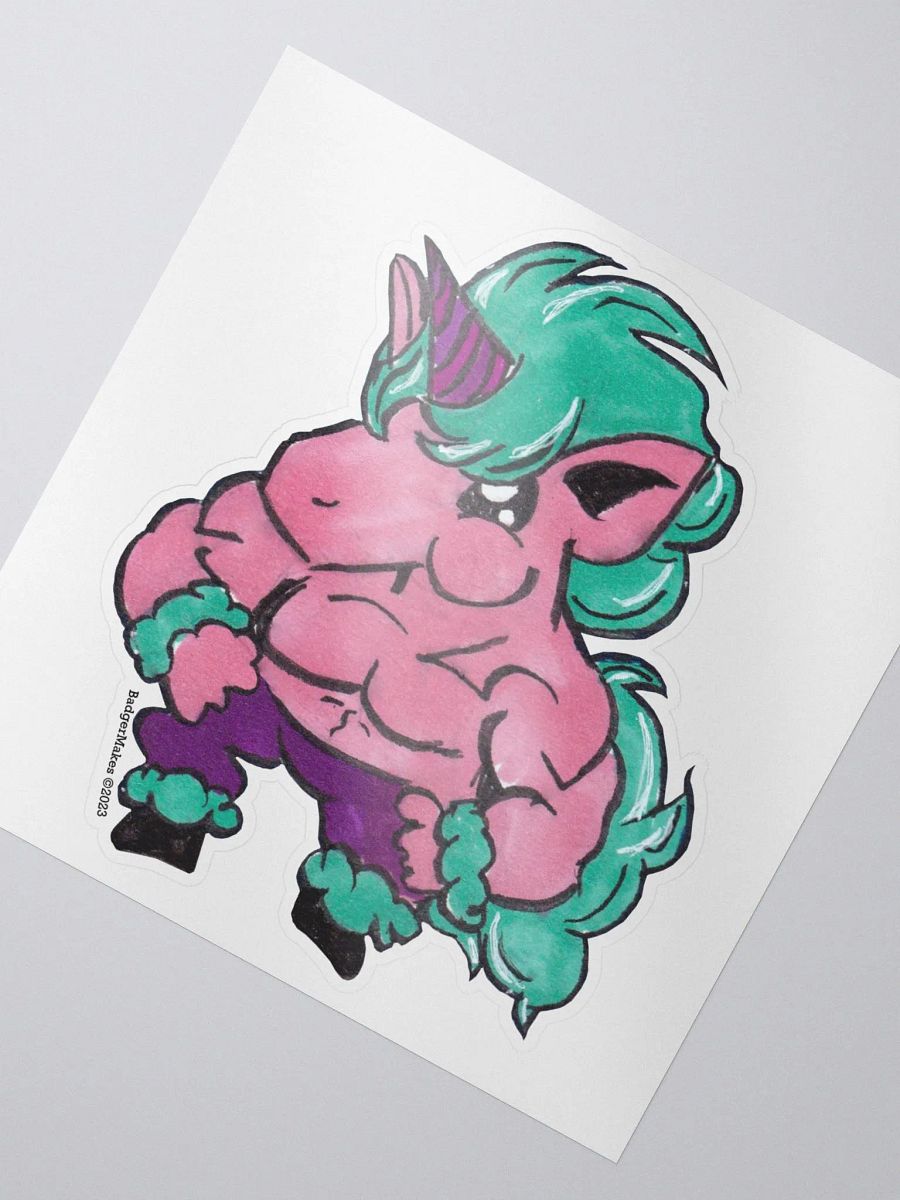 Swole Unicorn Sticker product image (2)