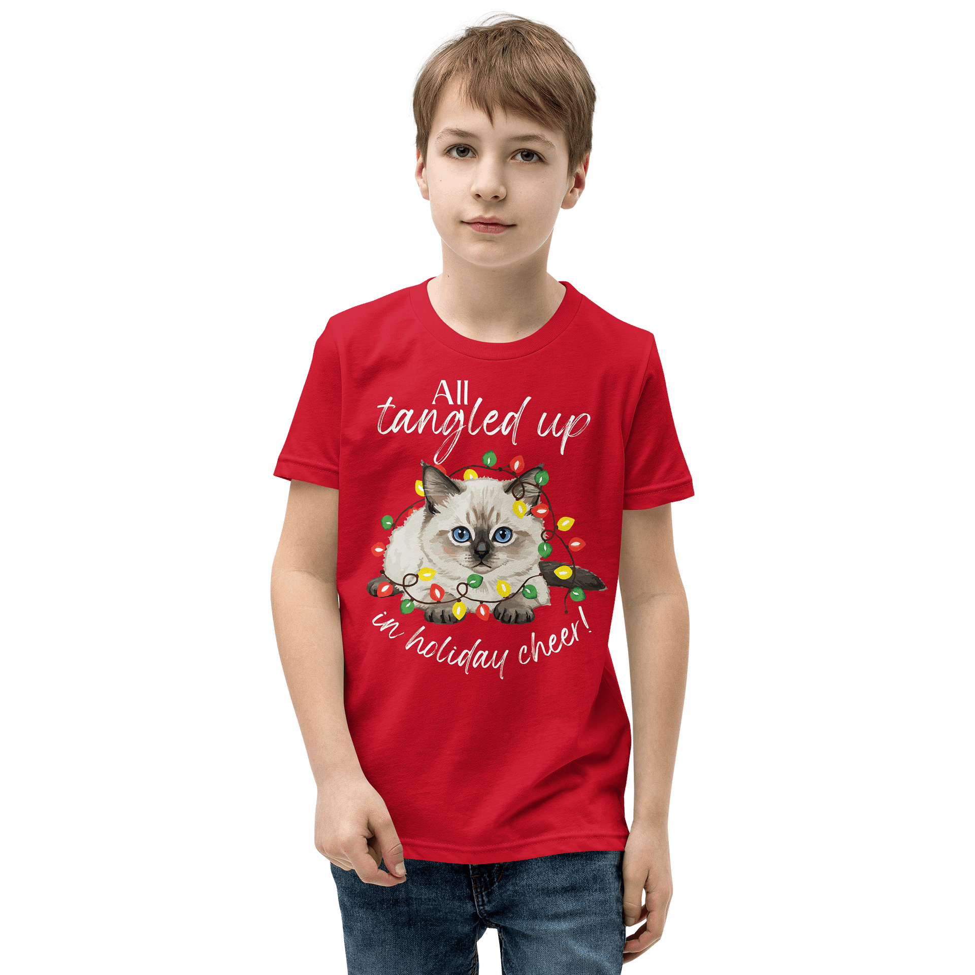 Kids Christmas Ragdoll Cheer T-Shirt product image (7)