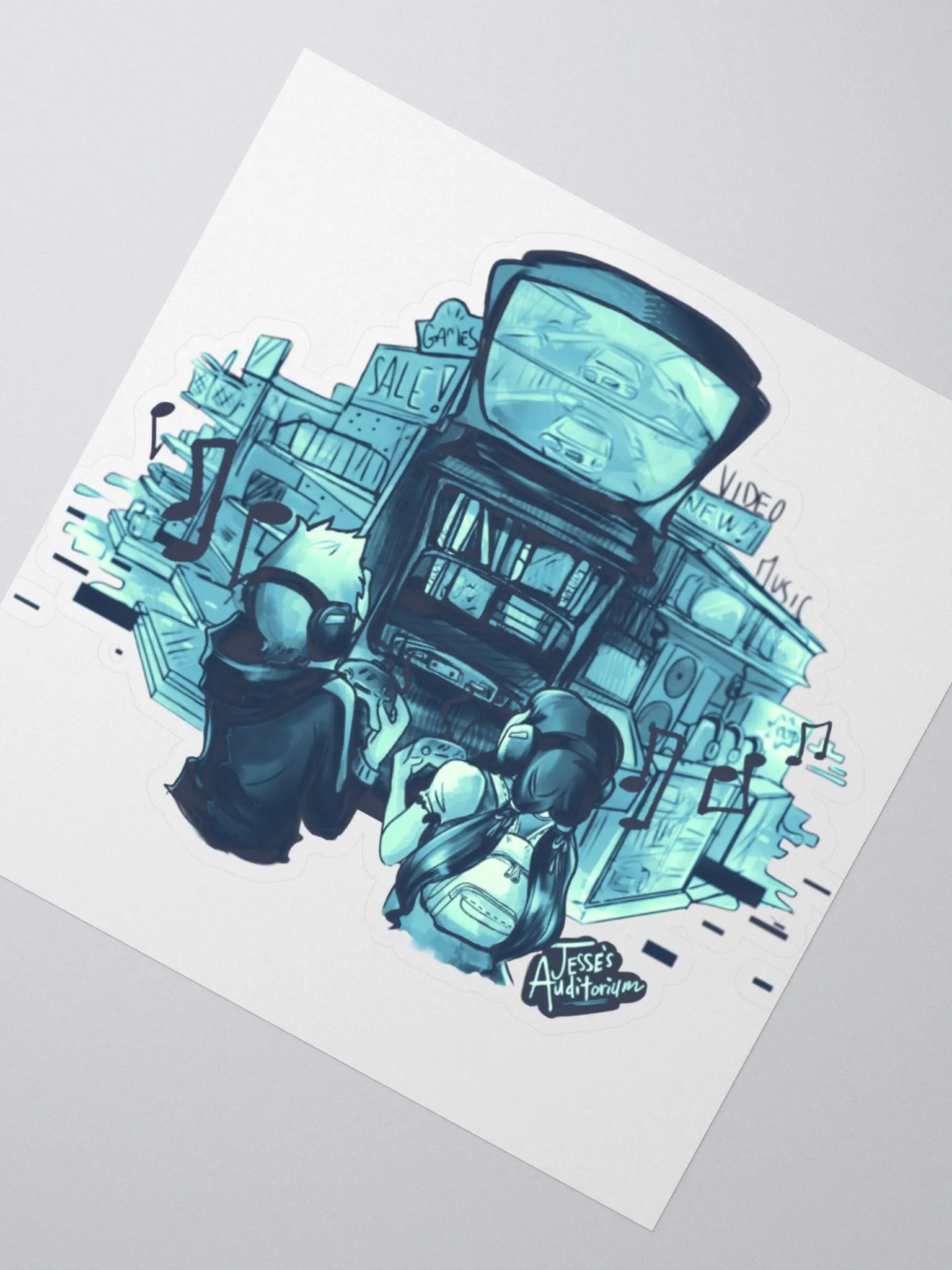 Kiss Cut Sticker - Cerulean product image (2)