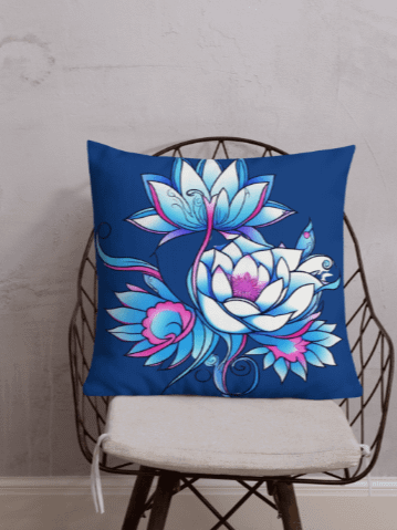 Blue Lotus Bloom - Pillow product image (6)