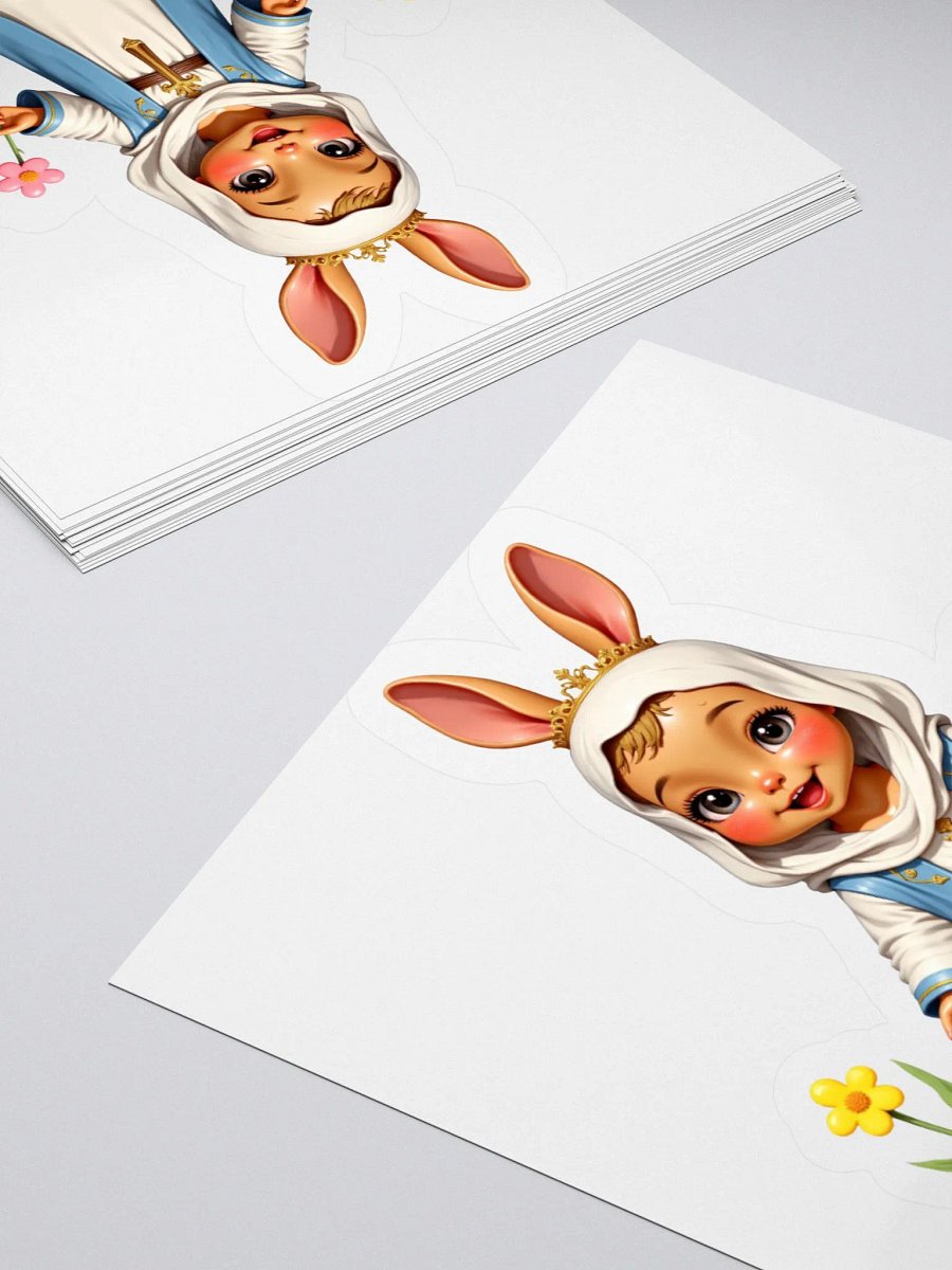 Easter Bunny Royalty Kiss Cut Stickers product image (10)