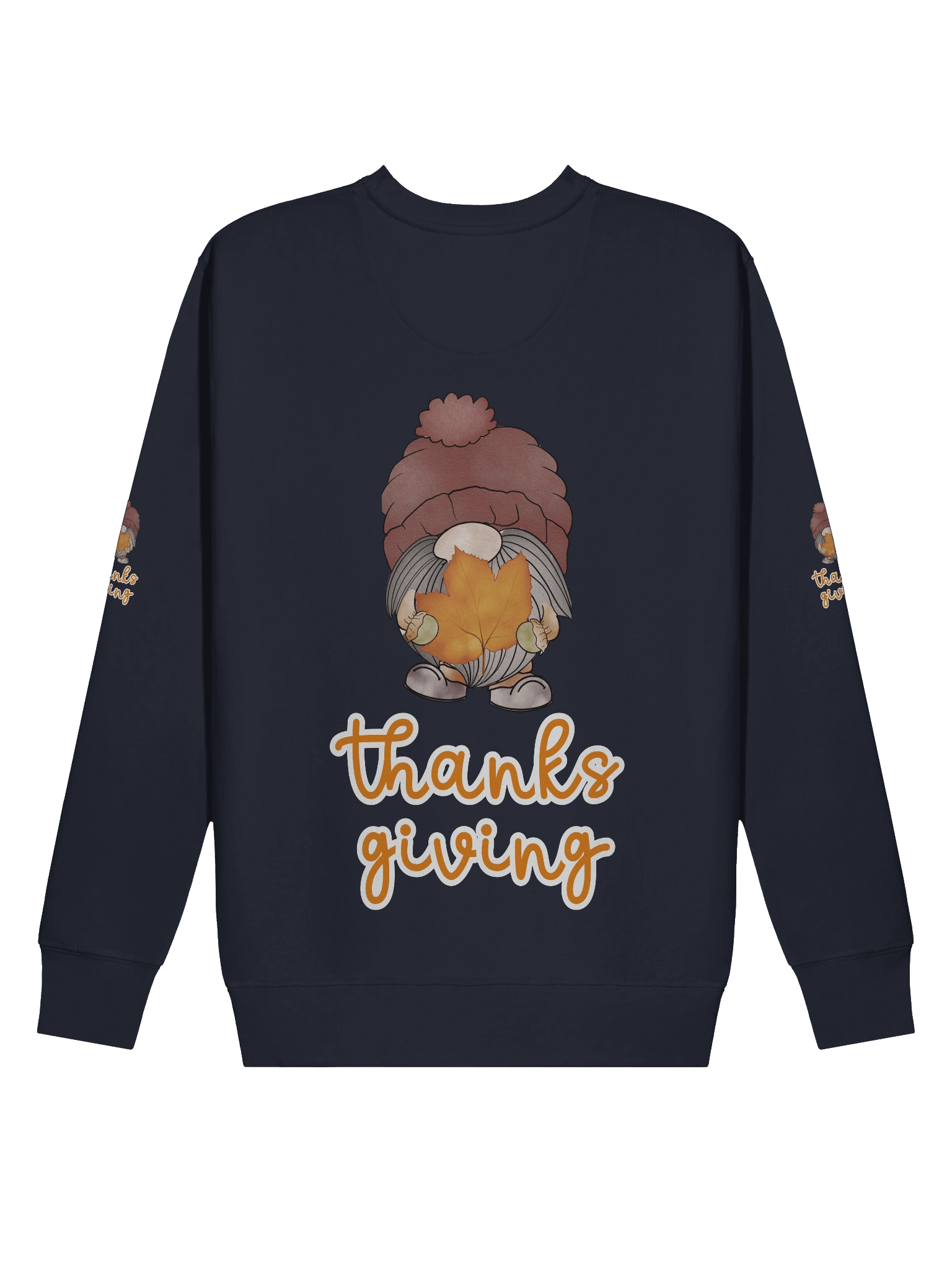 Thanksgiving Gnome Sweatshirt – Cute Autumn Leaf Design product image (51)