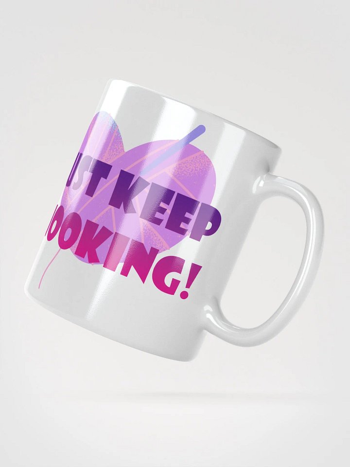Just Keep Hooking White Mug product image (4)