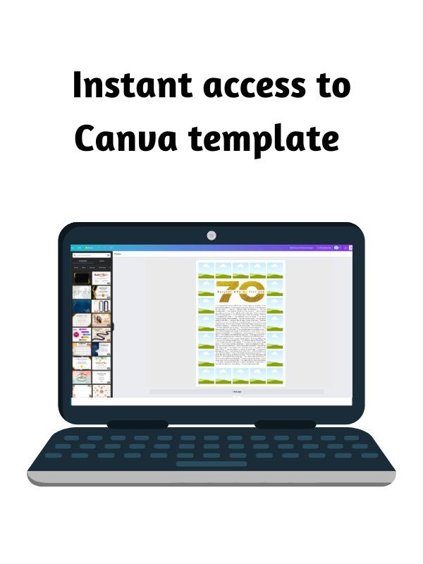 70 Reasons Why We Love You Photo Collage Canva Template product image (4)