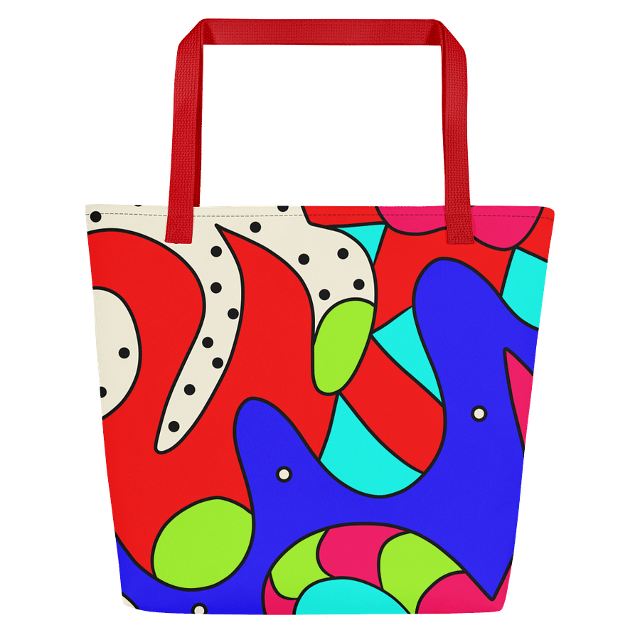 Vibrant Chaos All-Over Tote Bag product image (1)