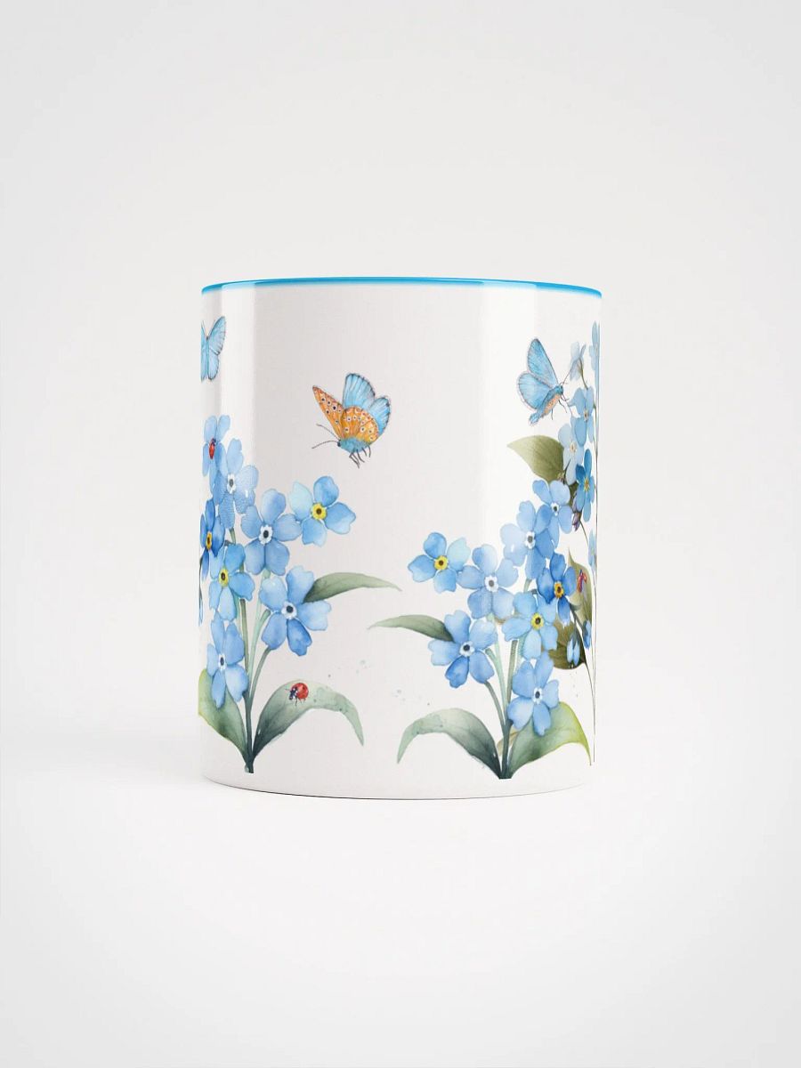 Forget-Me-Not Whispers Ceramic Mug | 11oz & 15oz | Dishwasher & Microwave Safe | Vibrant Interior Colors product image (5)