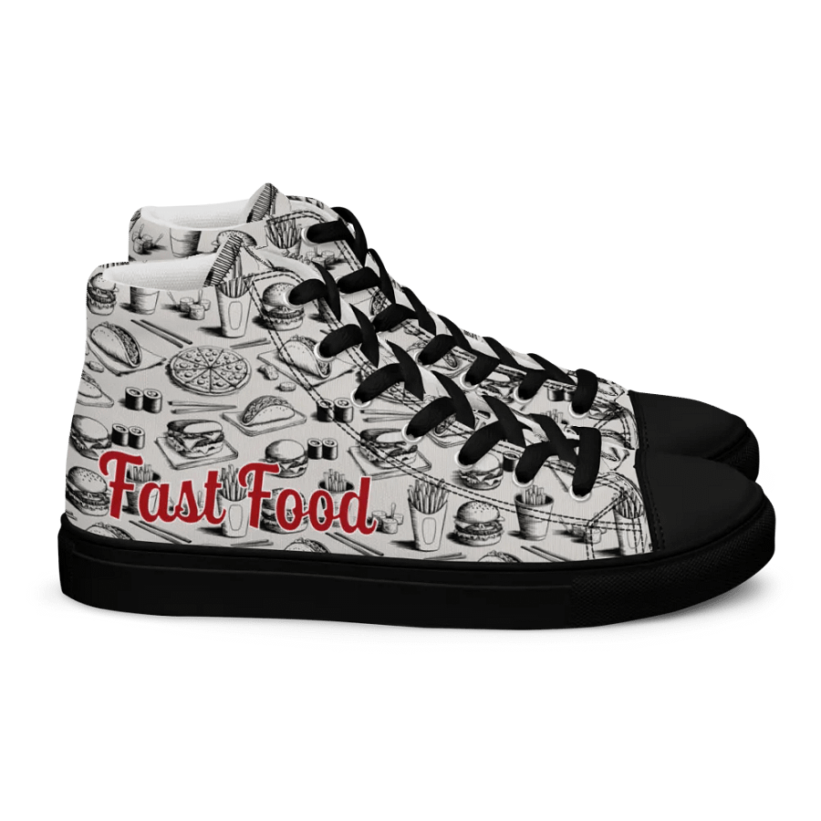 Fast Food High Top Old White/Red/Black Male product image (3)